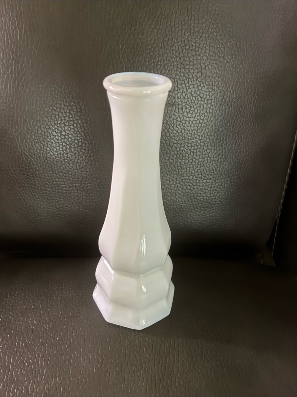 Vintage Westmoreland White Milk Glass Paneled Bud Vase - Classic Home Accent